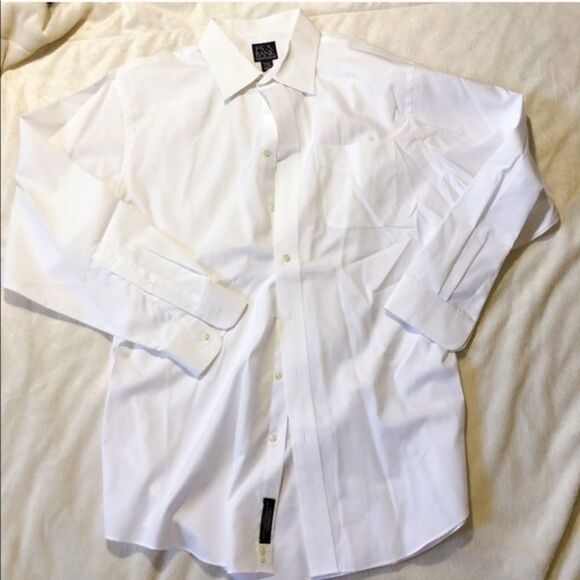 Jos. A Bank white button down shirt | Sz 17 - 34 - Picture 4 of 5